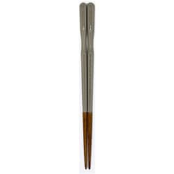 感動の一膳 持ち手細め 食洗機対応 箸 23cm グレー