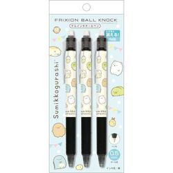 PR14501 すみっコぐらし フリクションボールノック ボールペン 0.5mm 黒 3本セット