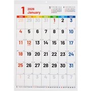 COC-CLH-B3SC-26 [限定 2026 壁掛けカレンダー 文字月表セブンカラー 四六4切]