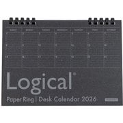 COC-CLTP-A502-26D [限定 2026 ロジカル卓上カレンダー ペーパーリング A5 ブラック]