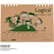COC-CLTP-B602-26PG [限定 2026 ロジカル卓上カレンダー ペーパーリング B6 ピーナッツ グリーン]