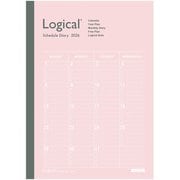 限定 2026 ロジカルダイアリー 月間ブロック A5 ピンク NS-A502-26AP