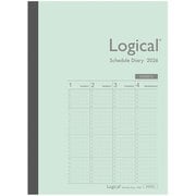 限定 2026 ロジカルダイアリー バ-チカル B5 グリーン NS-B503-26BG