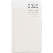 限定 2026 プチスケジュールマンスリー ホワイト PSV-002-26W
