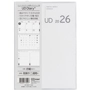 限定 2026 UDダイアリー B6 ホワイト UD-B601-26W