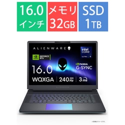 ゲーミングノートパソコン/Alienware 16 Area-51 AA16250/16型/Core Ultra 9 275HX/GeForce RTX 5070Ti/メモリ 32GB/SSD 1TB/Windows 11 Home（英語版）/リキッド ティール NAA96-FNE
