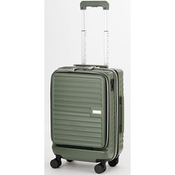 LEGEND WALKER 【MALIBU】 ワンタッチ式レバーストッパー大容量拡張ファスナーキャリー/機内持込サイズ/TSAロック搭載/抗菌仕様内装 35L（拡張時46L） オリーブ 5208-49-OL