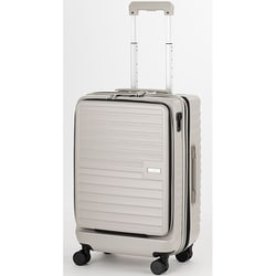 LEGEND WALKER 【MALIBU】 ワンタッチ式レバーストッパー大容量拡張ファスナーキャリー/無料受託サイズ/TSAロック搭載/抗菌仕様内装 48L（拡張時61L） ライトグレー 5208-54-LGY