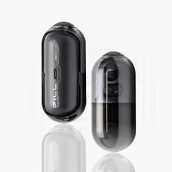完全ワイヤレスイヤホン Pill ミュージックカプセル オープンイヤー型（イヤーカフ型） Bluetooth対応 ブラック