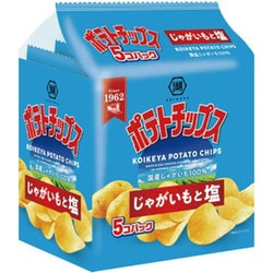 ポテトチップス じゃがいもと塩 5個パック 125g（25g×5）