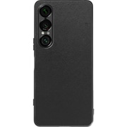 Xperia 1 VII 用 PUレザースマホケース/ストラップホール付き ブラック WORK24XP-BK-SXP1V7
