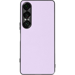 Xperia 1 VII 用 本革スマホケース/ストラップホール付き ラベンダー WORK25XP-PL-SXP1V7