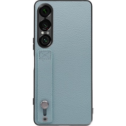 Xperia 1 VII 用 本革スマホケース/ホールドベルト付き スカイブルー WORK26XP-BU-SXP1V7