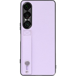 Xperia 1 VII 用 本革スマホケース/ホールドベルト付き ラベンダー WORK26XP-PL-SXP1V7