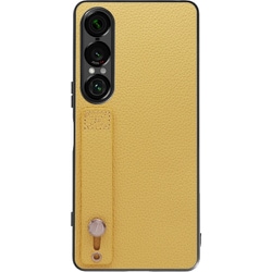Xperia 1 VII 用 本革スマホケース/ホールドベルト付き ジャスミンイエロー WORK26XP-YL-SXP1V7