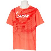 日本代表応援Tシャツ メンズ ランニングウェア シャツ サンライズレッド（700） Mサイズ 2091A855