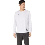 DRY GRAPHIC L/S T メンズ フィットネス 長袖シャツ ブリリアントホワイト（100） XLサイズ 2031F162