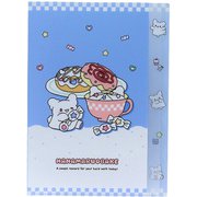 限定 ダイカットクリアファイル5P はなまるおばけ ブルー S2174790