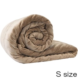 ハグラビのウェイトブランケット（加重ブランケット） 6.8kg S（122×198cm） シングルサイズ モカブラウン HUG-CW-011N
