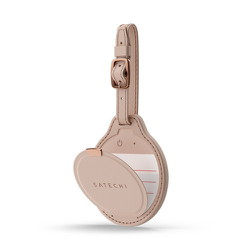 Vegan-Leather FindAll（TM） Luggage Tag デザートローズ PST-LFALTR