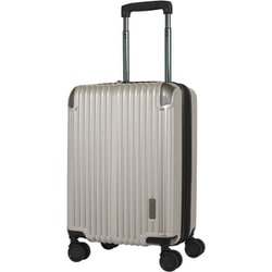 TRAVEL EARTH トラベルアース スーツケース ハードキャリー ファスナータイプ 拡張機能付き 旅行目安日数：3～4泊 38L/拡張時44L TSAロック搭載 機内持ち込み可能 預け入れ無料 ペットボトルホルダー付き TE-0891-48 ゴールド.H