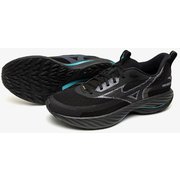ウェーブライダーGTX3 ユニセックス ランニングシューズ ブラック×ライトパープル×ブルー（01） 24.5cm J1GC2577