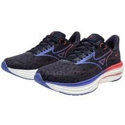 ウェーブライダー29 レディース ランニングシューズ ダークネイビー×パープル×ピンク（21） 24cm J1GD2503