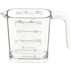ジー・クック 計量カップ 200ml （シルバーグレー） 食洗機対応 日本製 GC-262