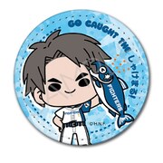 SYNC-NHF2RE-MSB 北海道日本ハムファイターズ mochocho シリーズ しゃけまるつかまえた! レザーバッジ(丸形) 松本剛