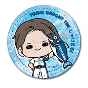 SYNC-NHF2RE-MSH 北海道日本ハムファイターズ mochocho シリーズ しゃけまるつかまえた! レザーバッジ(丸形) 伏見寅威