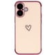 iPhone 16用 キラリンハートケース ピンク 1716-16-PINK