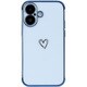 iPhone 16用 キラリンハートケース ブルー 1716-16-BLUE