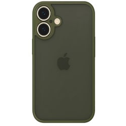 iPhone 16用 バンパーハードケース カーキ 1001-16-KHAKI