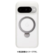 Google Pixel 10/10 Pro用 ハイブリッドケース ZEROSAFE TPU+PC 磁力充電対応 360°回転スタンド フロストホワイト 9144P10ZSFWH