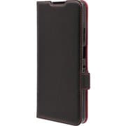 moto g66j 5G/g66y 5G用 手帳型ケース 薄型 カード入れ スタンド機能 衝撃吸収 シンプル サイドマグネット BK RD 9217MG66JBSMBKR