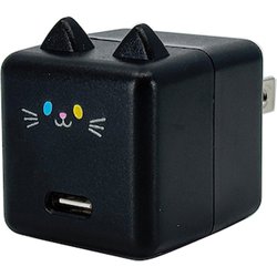 モバにゃー ちびーず AC充電器 TypeC×1 7.5W ごま RACC1A02GOM