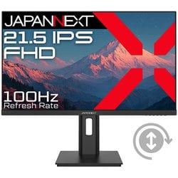液晶モニター/21.5型/IPSパネル搭載/フルHD（1920×1080）解像度/HDMI/VGA/高さ調整/ピボット（縦回転）/2年保証 JN-IPS215F2-HSP