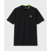 GF634 BLK L 25F_MOC/SS/BRIDGE [ゴルフウェア メンズ 半袖モックシャツ]