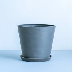 植木鉢 M ECOPOTS Amsterdam ブラック AM.25.DG