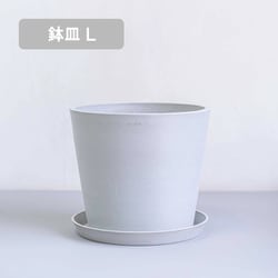 鉢皿 L ECOPOTS Amsterdam ホワイトグレー SAM.30.WG