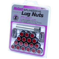 M12X1.25 スプラインドライブ 赤/クローム 20個 MCG-65011RA