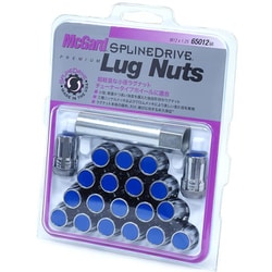 M12X1.25 スプラインドライブ 青/クローム 20個 MCG-65012BA