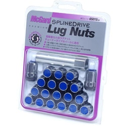 M12X1.5 スプラインドライブ 青/クローム 20個 MCG-65015BA