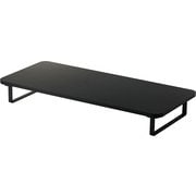 モニター台 卓上 幅59cm 高さ8cm モニタースタンド キーボード収納 省スペース 姿勢改善 耐荷重10kg ブラック PCA-DPSW5908BK
