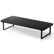 モニター台 卓上 幅59cm 高さ12cm モニタースタンド キーボード収納 省スペース 姿勢改善 耐荷重10kg ブラック PCA-DPSW5912BK