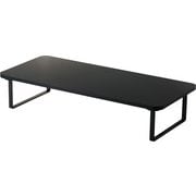 モニター台 卓上 幅59cm 高さ12cm モニタースタンド キーボード収納 省スペース 姿勢改善 耐荷重10kg ブラック PCA-DPSW5912BK