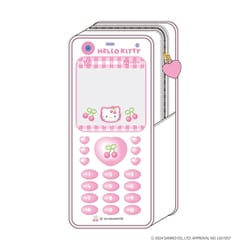 KT25-03 サンリオキャラクターズ ハローキティ 90's ビニールポーチ なつかしガラケー チェリー