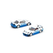 PRE021 1/64 マツダ RX-7 （FD3S） ブルー/ホワイト [ダイキャストミニカー]