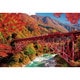 1000-113 日本風景 紅葉の黒部峡谷とトロッコ電車（富山） [ジグソーパズル 1000ピース]