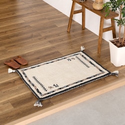 ギャッベ 玄関マット 約45x75cm GABBEH D23 45X75